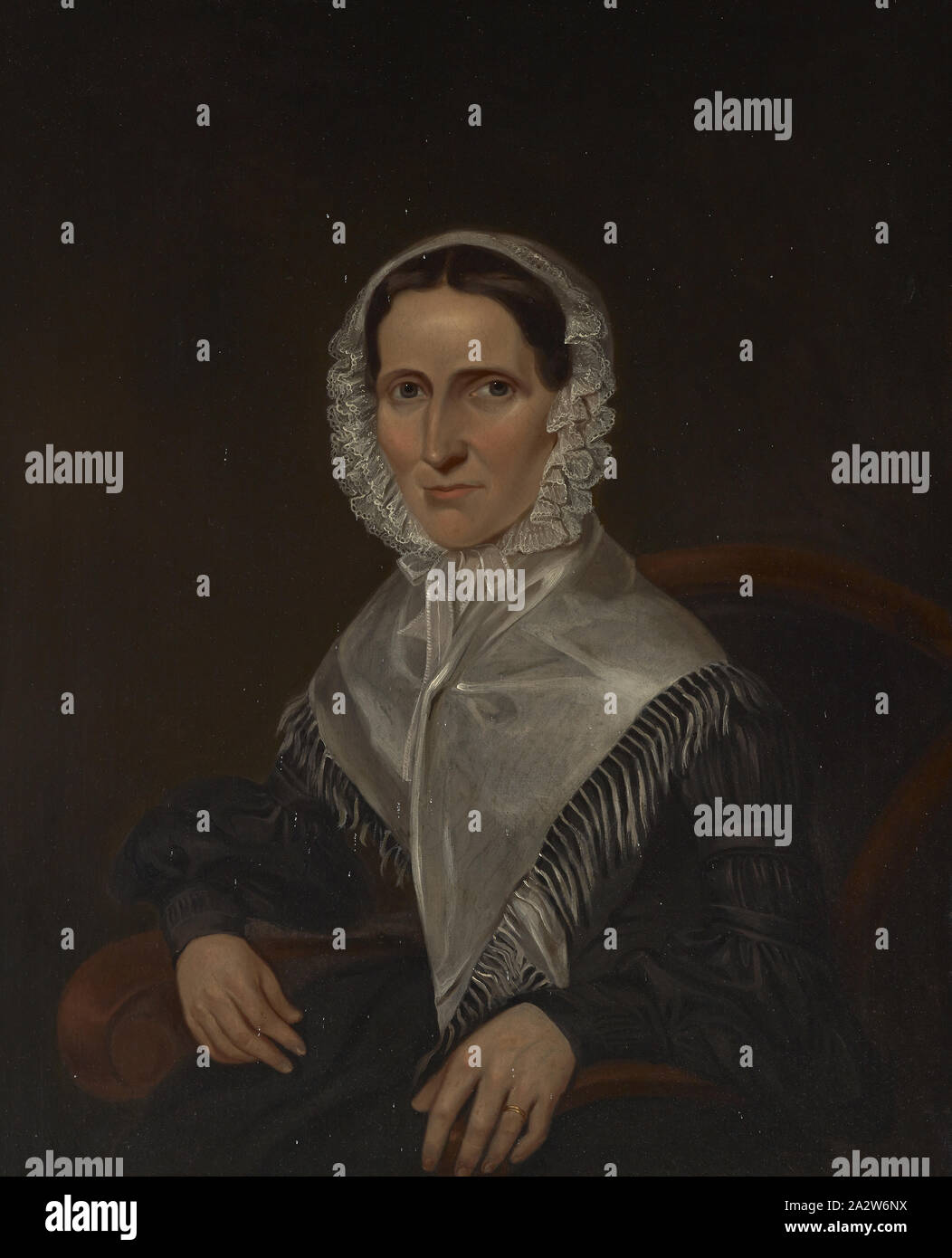 Retrato de María Galpin Cole, George Winter (Americano, nacido inglés, 1810-1876), alrededor de 1840, óleo sobre lienzo, 36-1/4 x 29-1/4 in. (Canvas) 43-3/4 x 36-1/2 x 3-1/2 in. (Enmarcados), la pintura y la escultura americana a 1945 Foto de stock