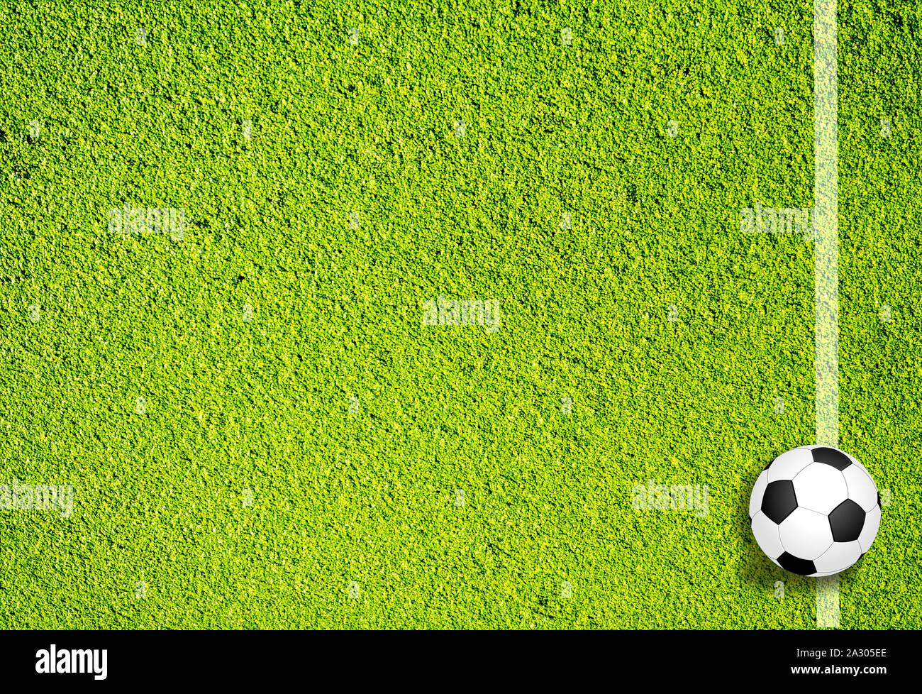 Dejar de lado la textura de fútbol Foto de stock