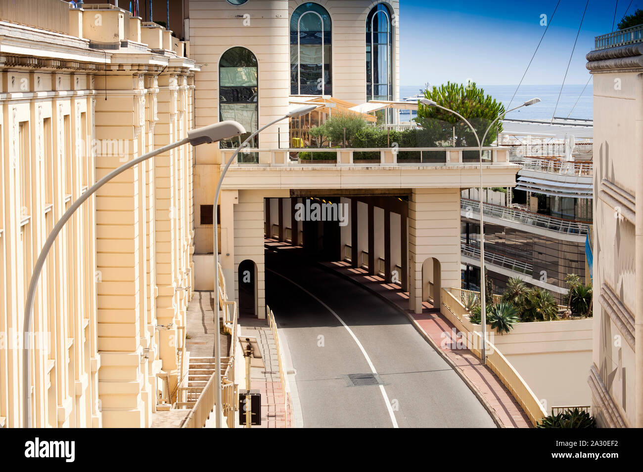 Túnel des Tunnelausfahrt FairmontHotel unter dem, Montecarlo, Mónaco