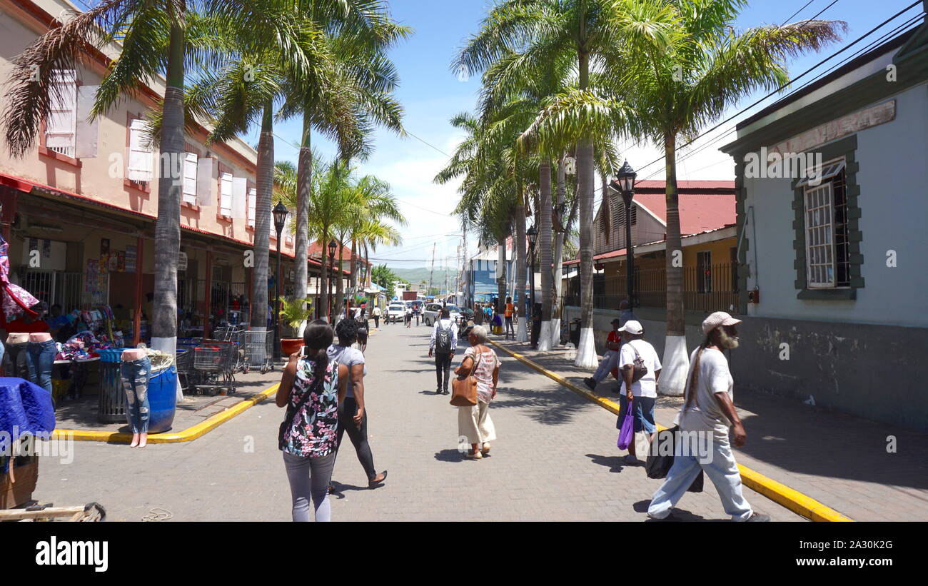 Ciudad de Falmouth, Jamaica Foto de stock