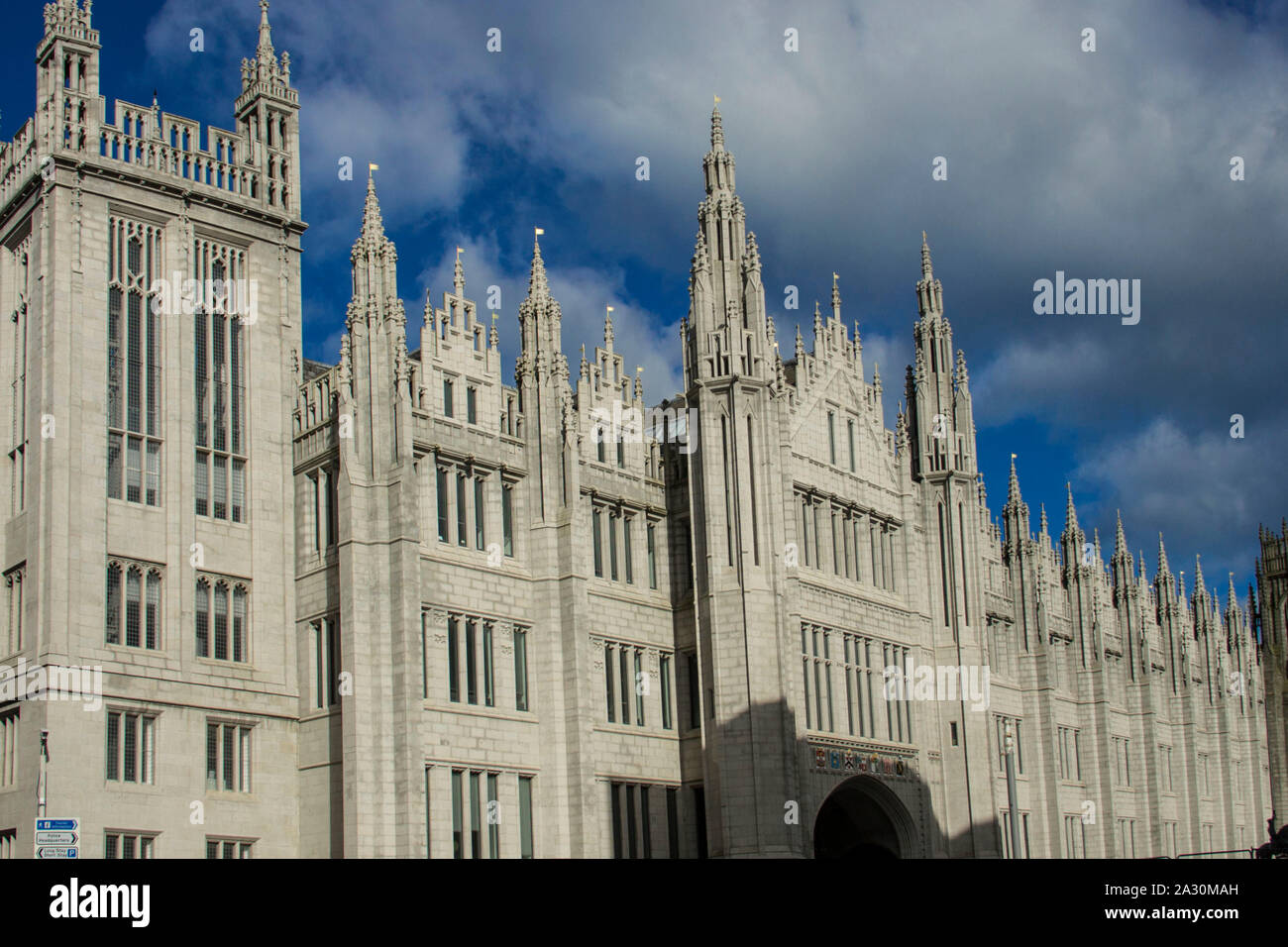 Marischal College. Aberdeen, Escocia, Reino Unido. Foto de stock