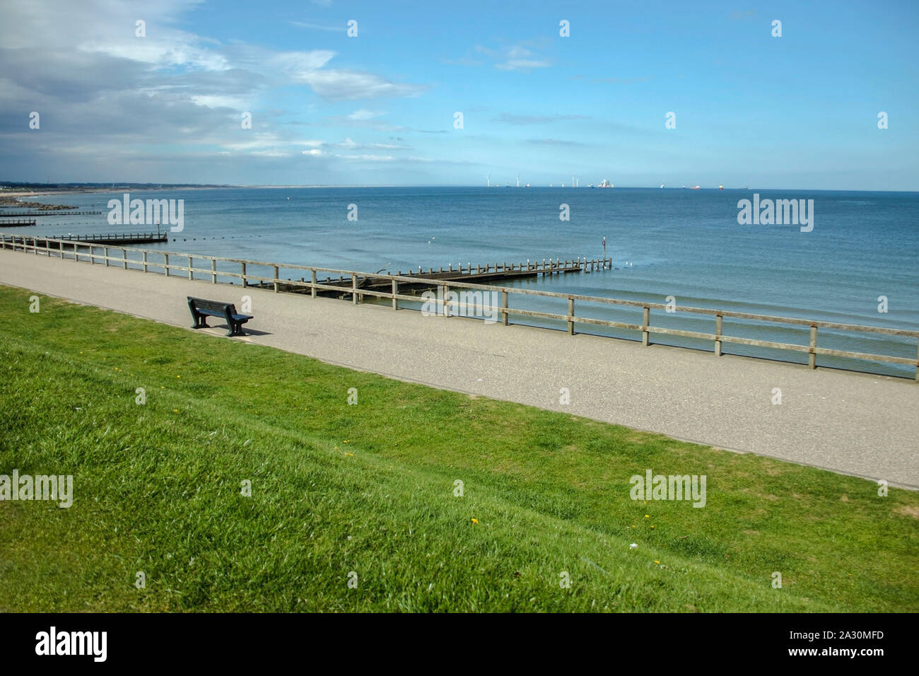 La playa de Aberdeen, Escocia, Reino Unido Foto de stock