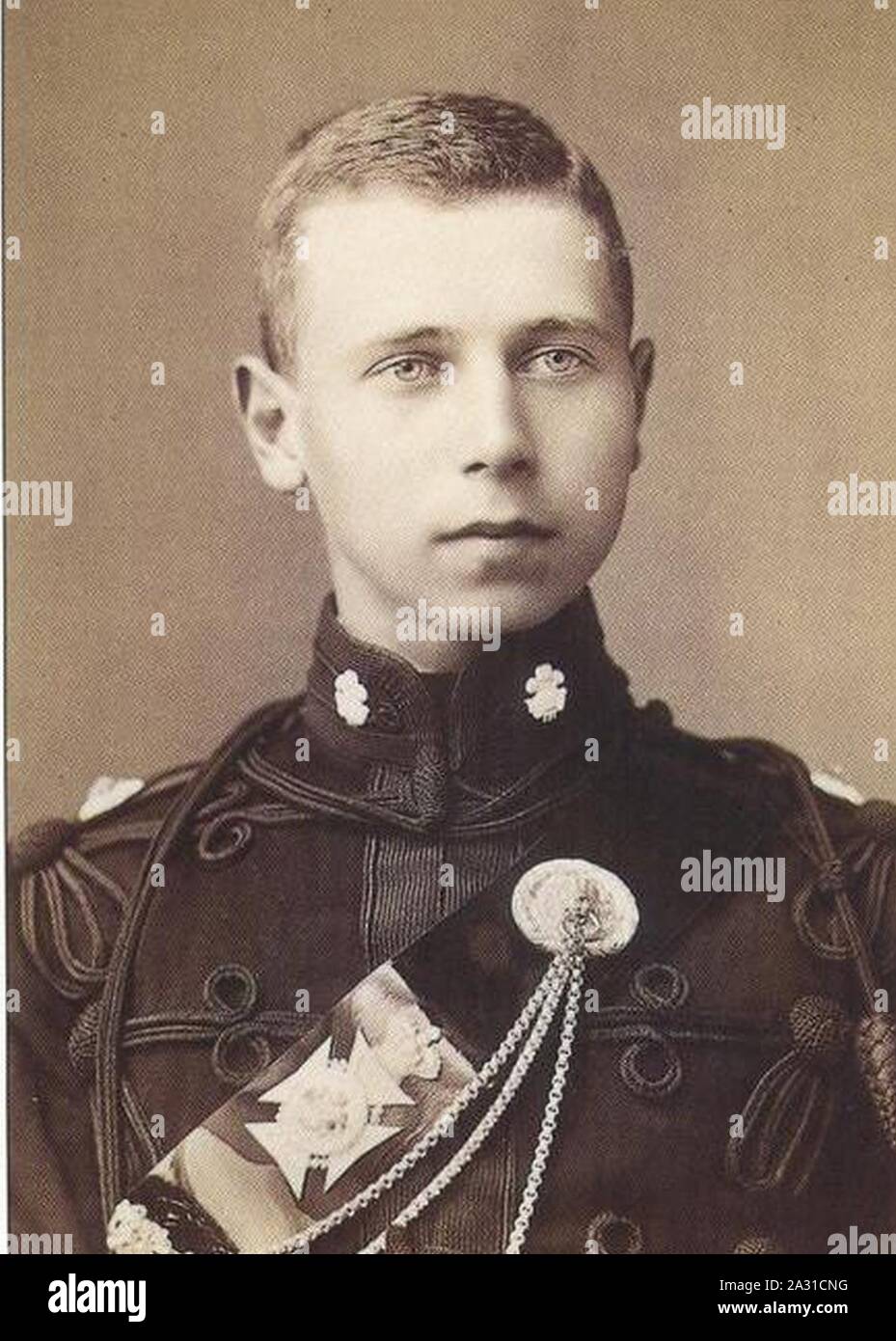 Erbprinz-Alfred-von-Sajonia-coburgo-Gotha. Foto de stock