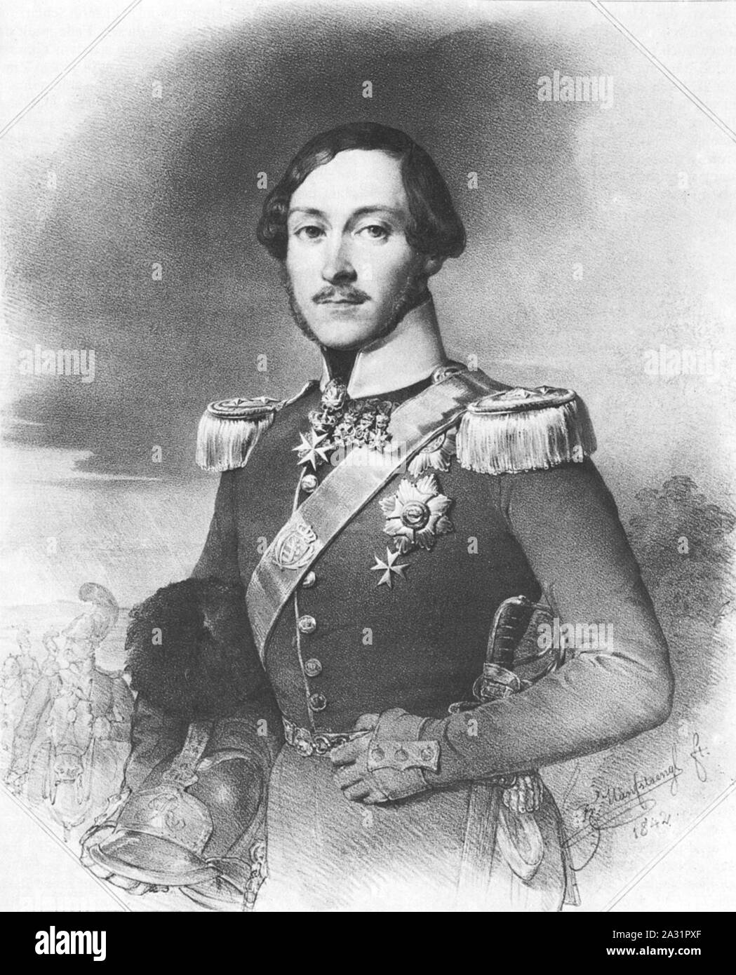 Ernst II., Herzog von Sachsen-Coburg und Gotha. Foto de stock