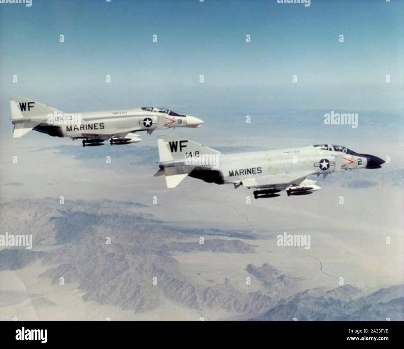F-4B VMFA-513 1964. Foto de stock