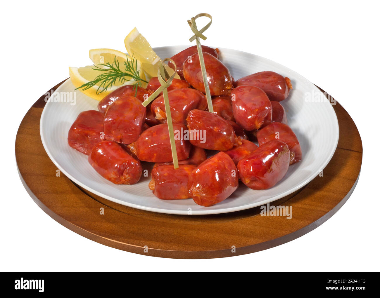 Español sabroso Chorizo Foto de stock
