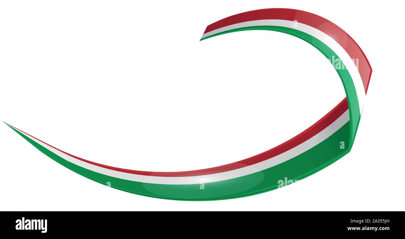 Italianos y mexicanos bandera de onda de forma aislada de vectores sobre un  fondo blanco Imagen Vector de stock - Alamy