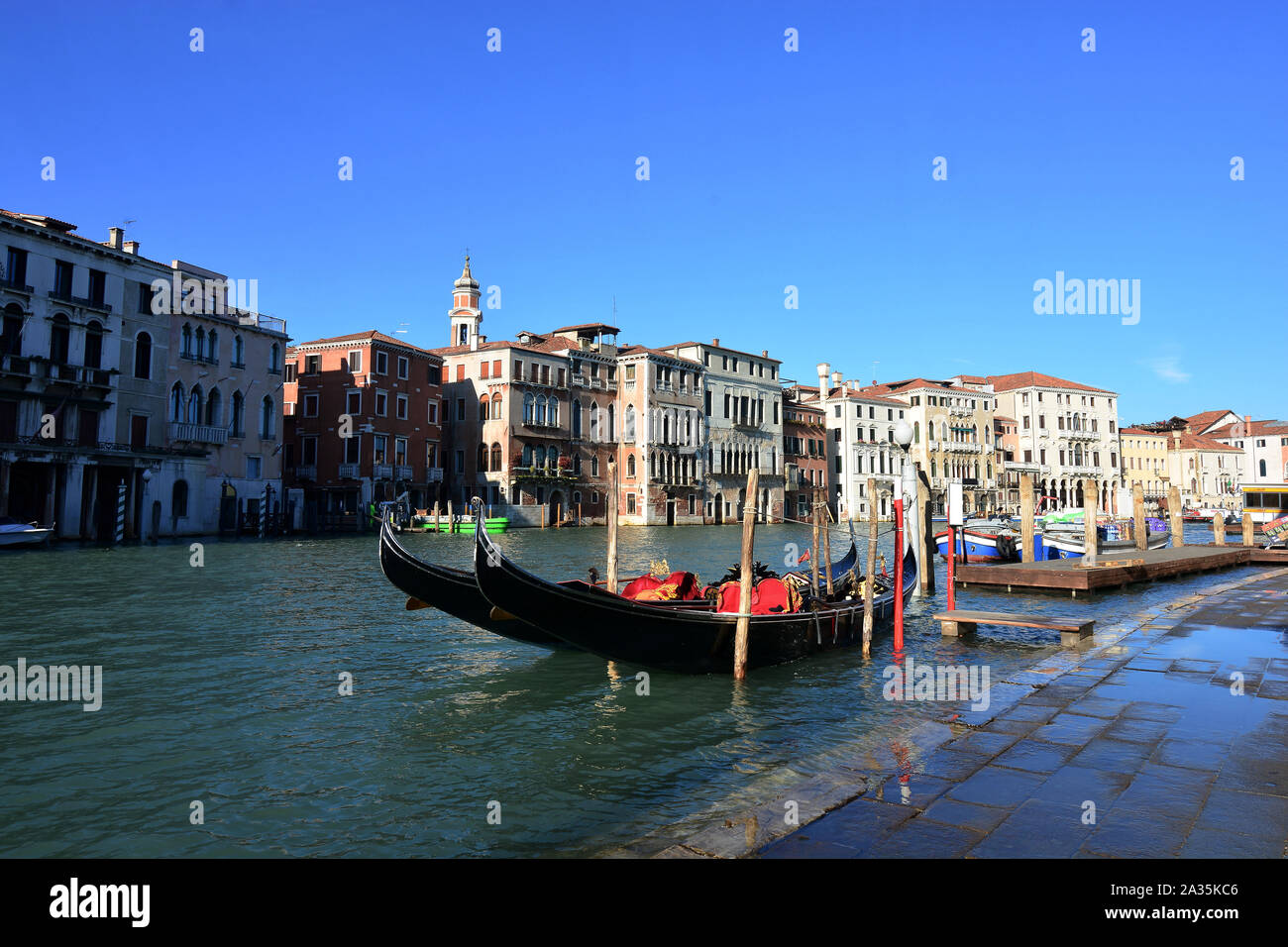 Agua Alta en Venecia. Foto de stock