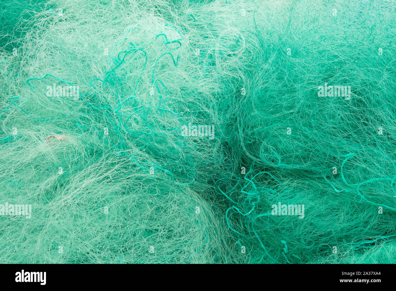 Redes de pesca de enmalle de nylon Foto de stock
