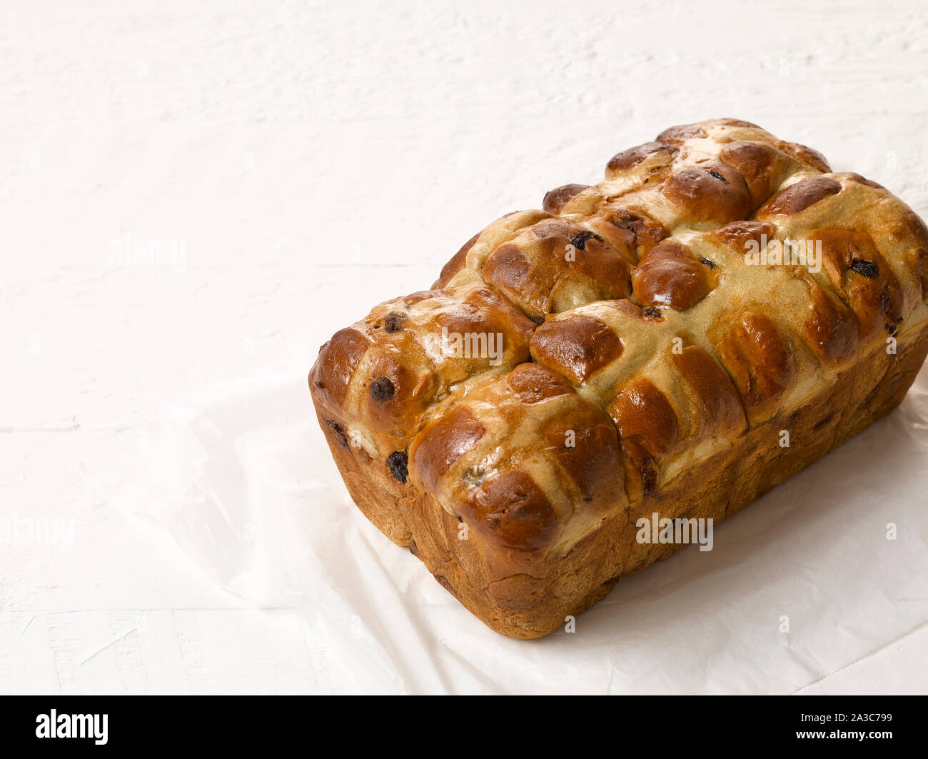 Hot Cross bun loaf Foto de stock