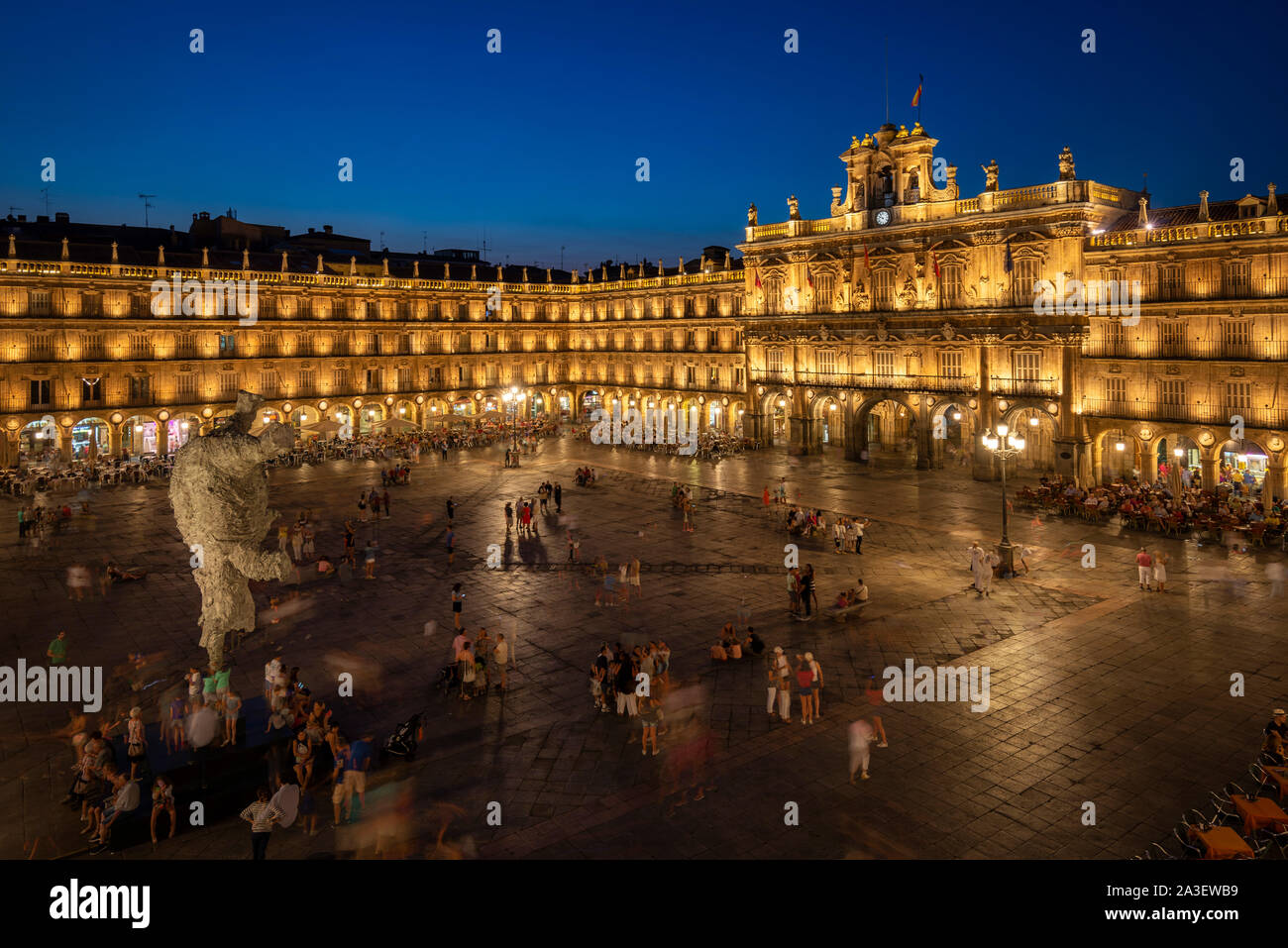 Plaza Mayor de Salamanca (España) Foto de stock