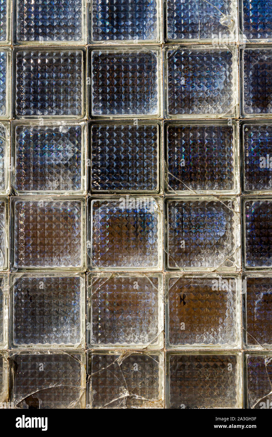 Bloques de vidrio Pared de división de ladrillo de vidrio, bloque de vidrio  para tapicería, ladrillo de vidrio texturizado esmerilado (color 