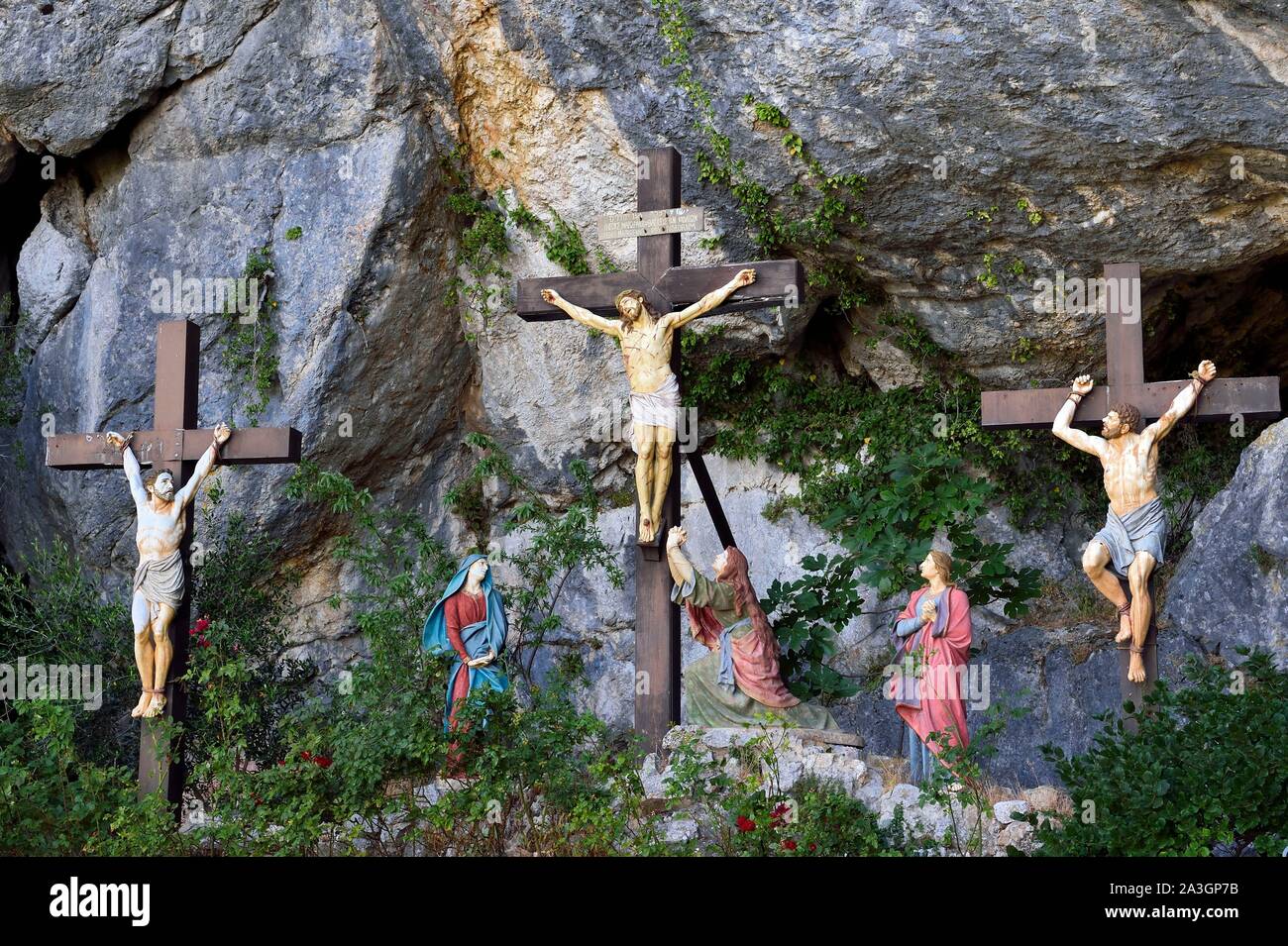 Francia, Var, Plan d'Aups Sainte Baume, Sainte Baume, macizo, el