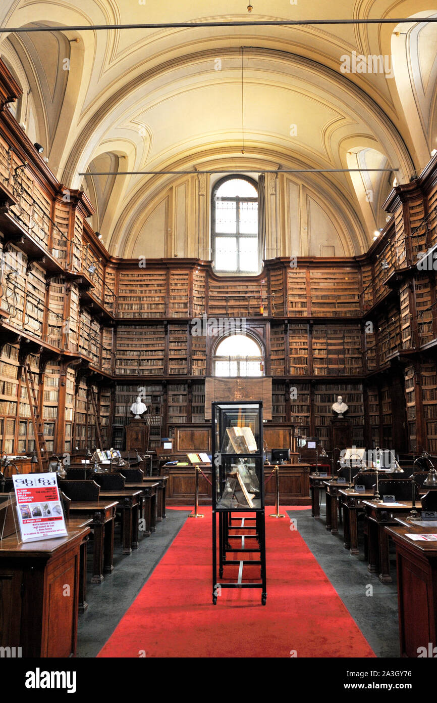 Italia, Roma, la biblioteca angelica library Foto de stock