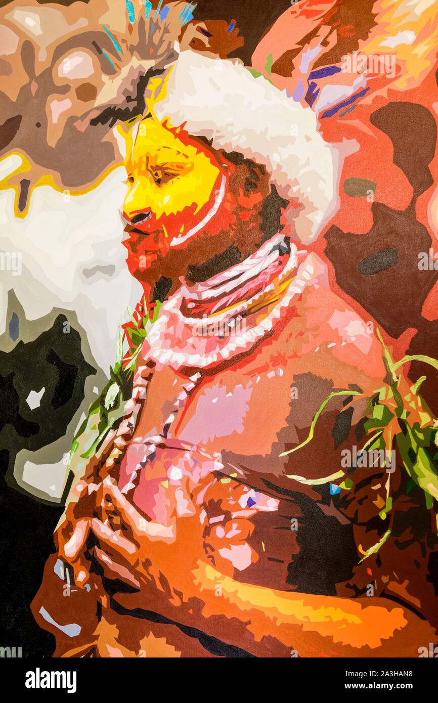 Papúa-Nueva Guinea, capitale del Distrito Nacional, Port Moresby, Papua Nueva Guinea Galería Galería de Arte Foto de stock