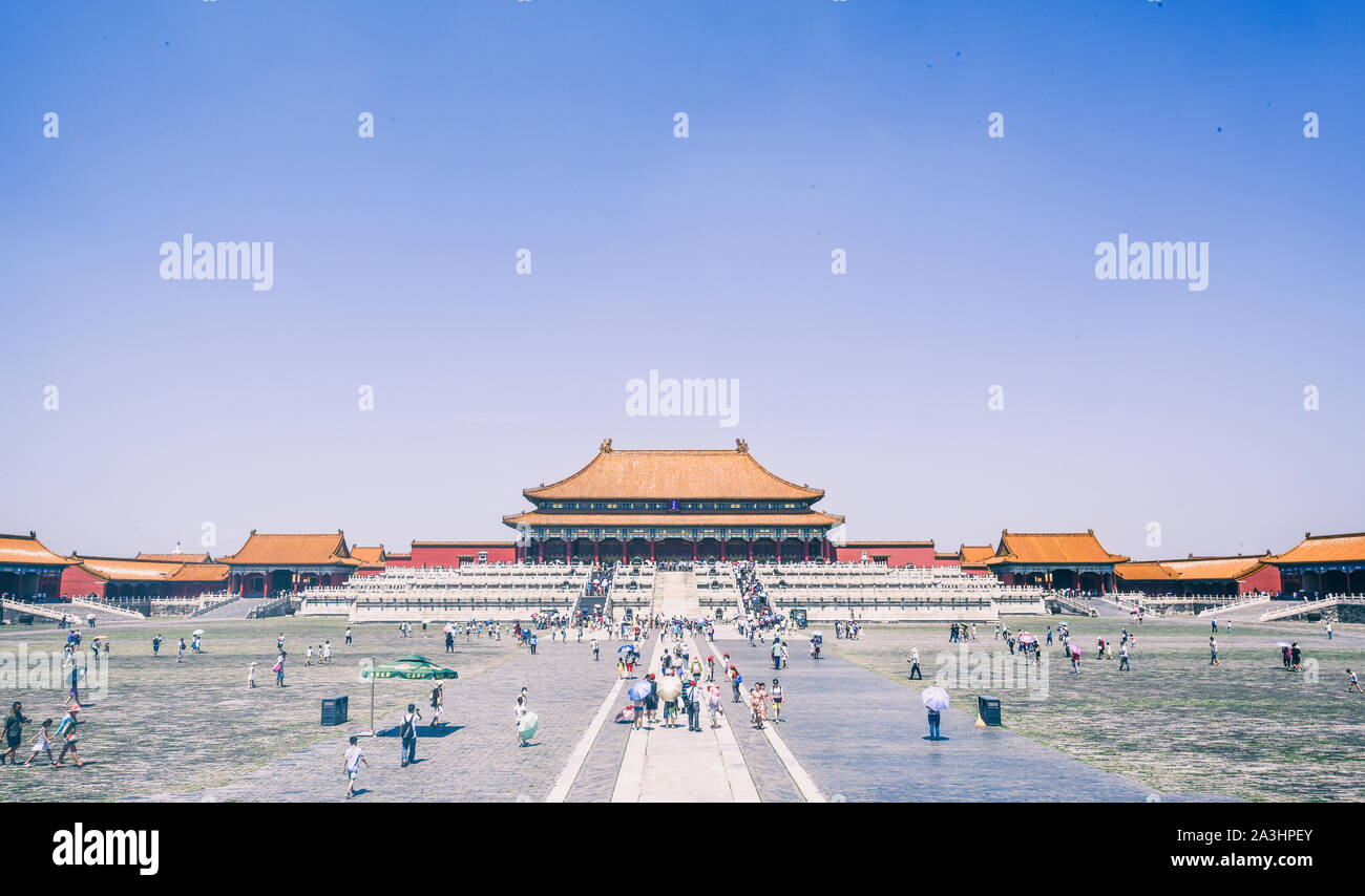 La Ciudad Prohibida de Pekín Foto de stock