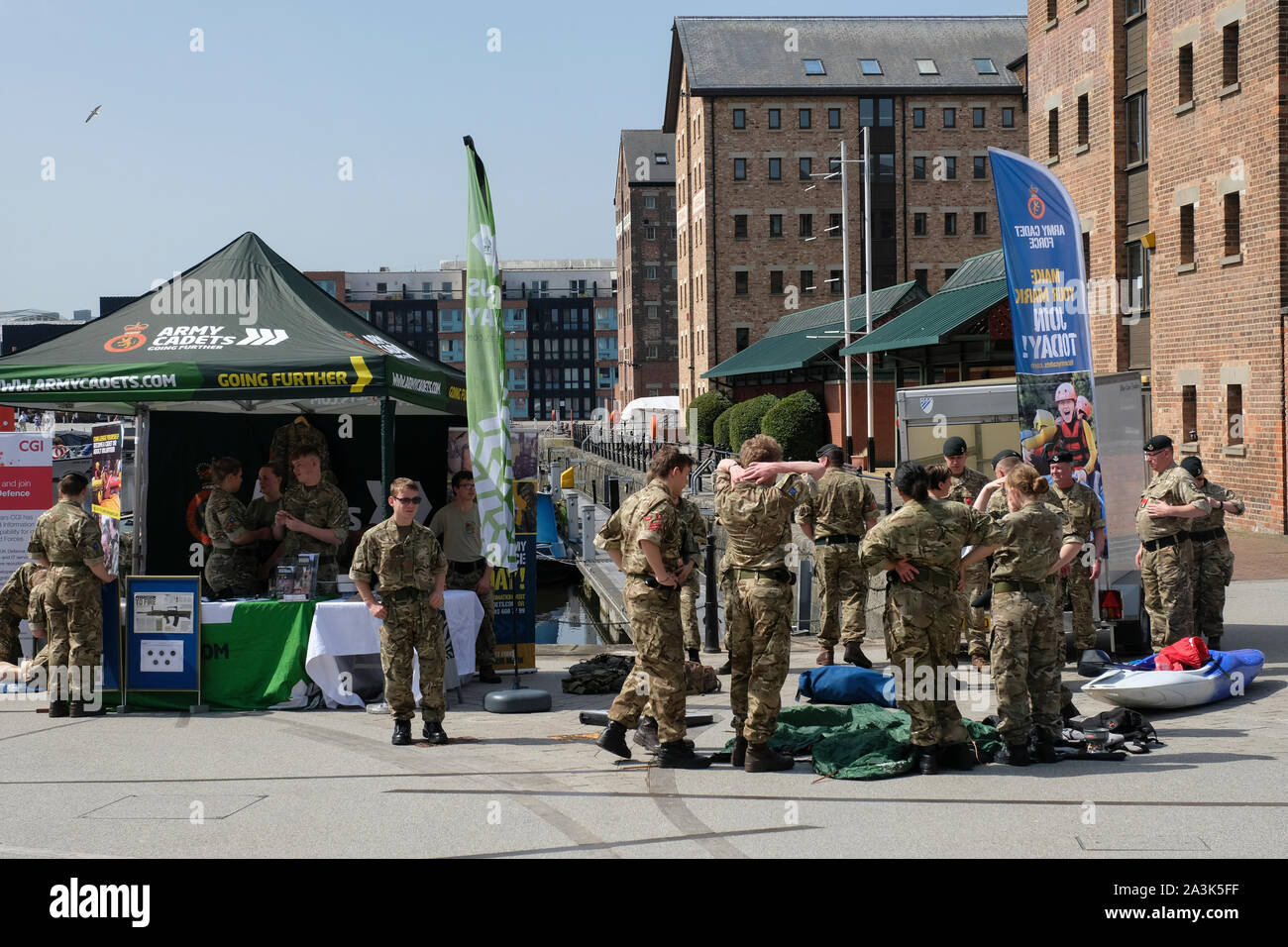 Día de las Fuerzas Armadas 2019 en Gloucester Docks Foto de stock