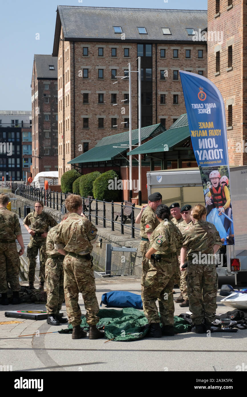 Día de las Fuerzas Armadas 2019 en Gloucester Docks Foto de stock