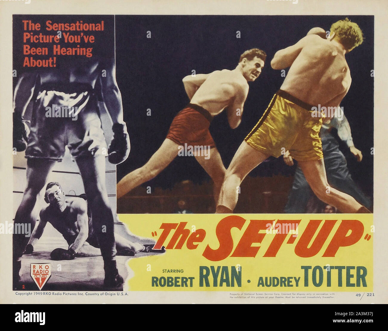 El Set Up - 1949 - Vintage póster de película Foto de stock