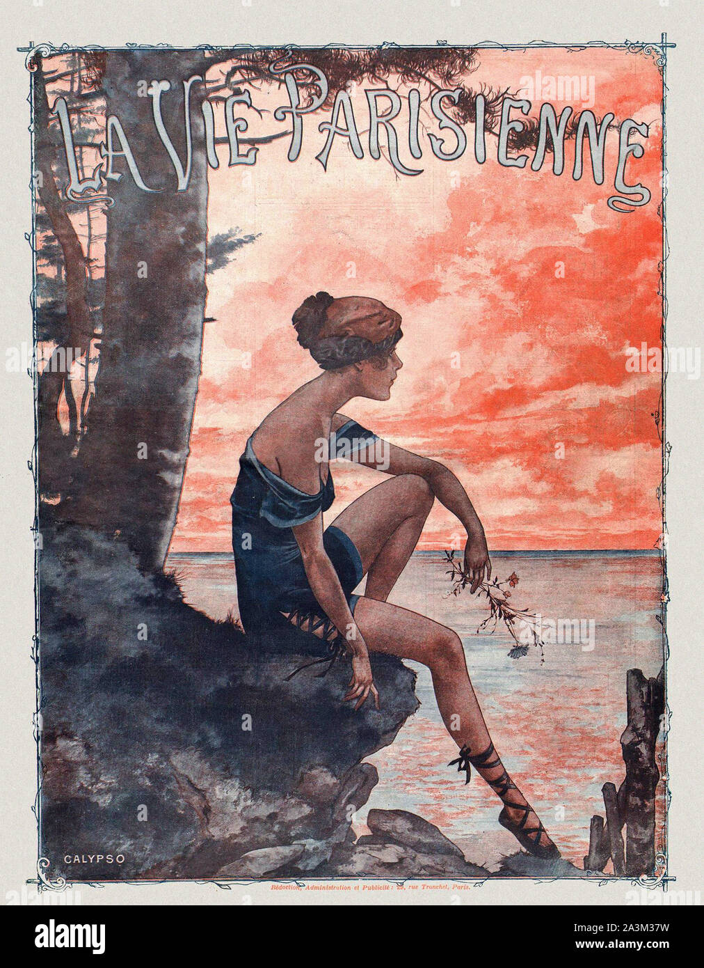 La vie Parisienne - Vintage póster Belle Epoque Foto de stock