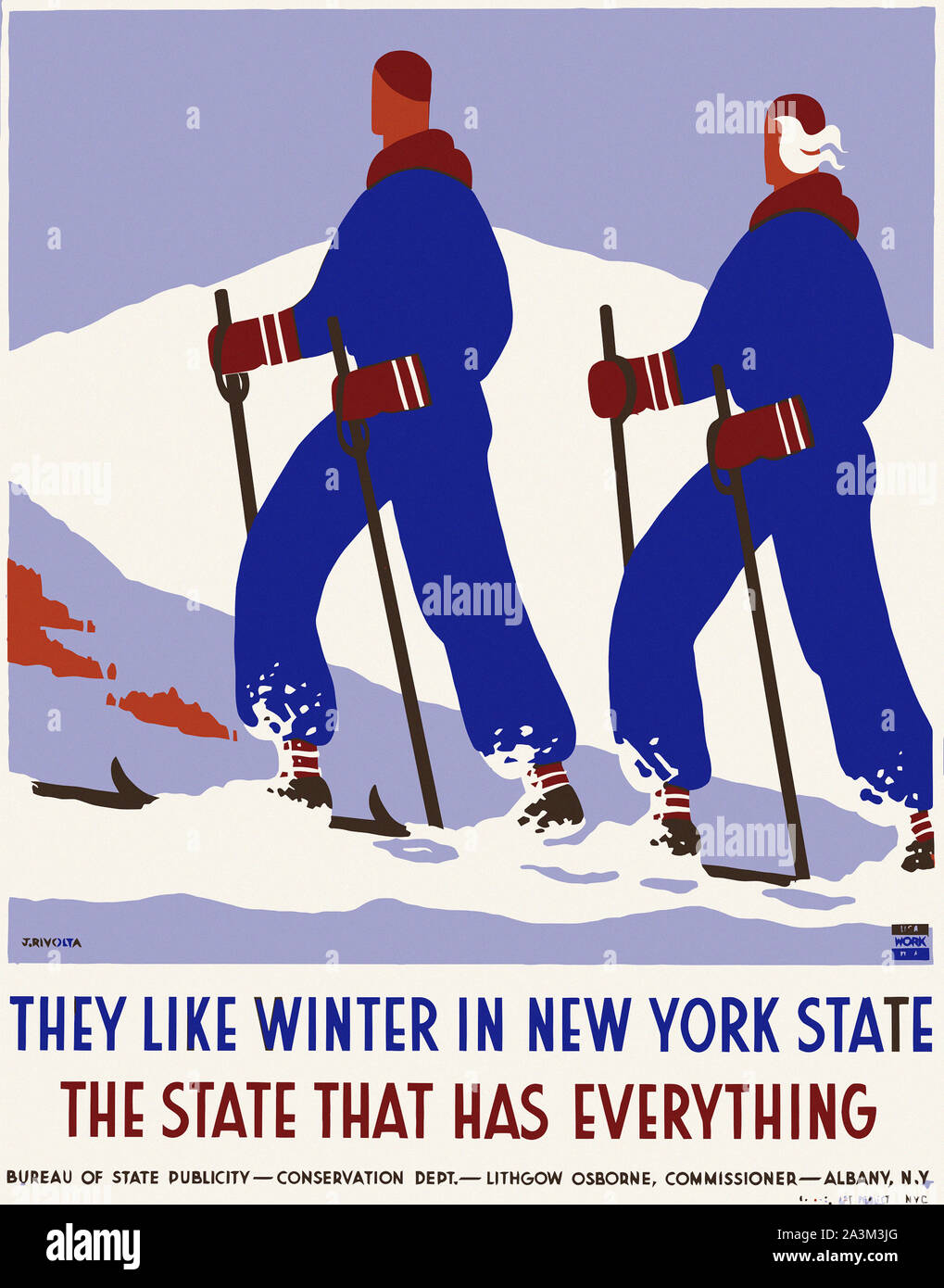 Vintage Poster viajes Nueva York Estados Unidos USA - Vintage poster Foto de stock