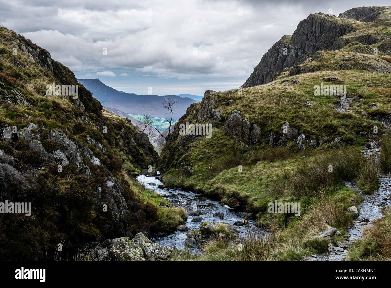 Los paisajes en el Lake District Foto de stock