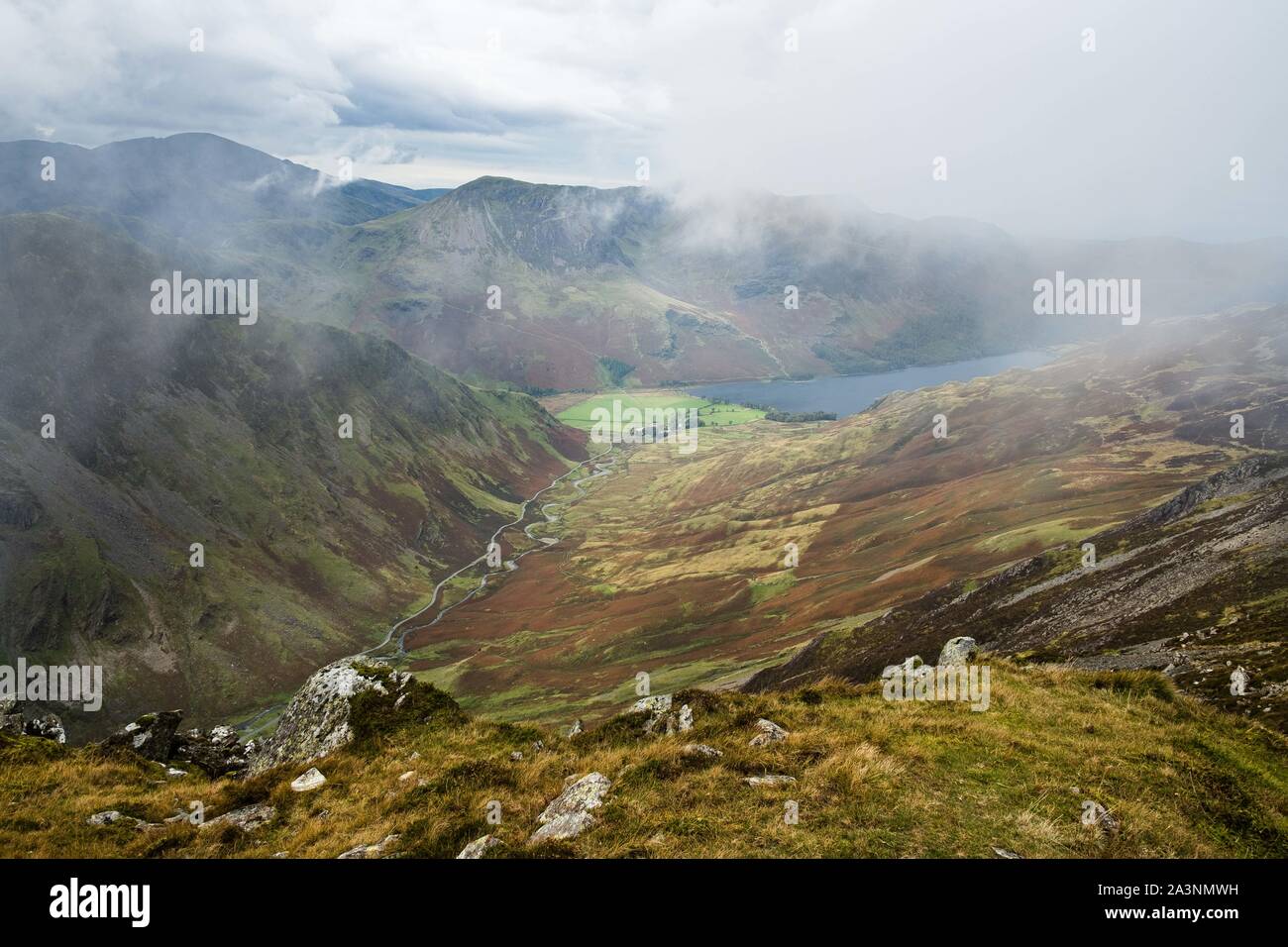 Los paisajes en el Lake District Foto de stock