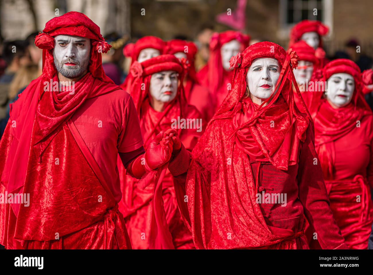 Extinción rebelión 9 Oct 2019, Londres Foto de stock