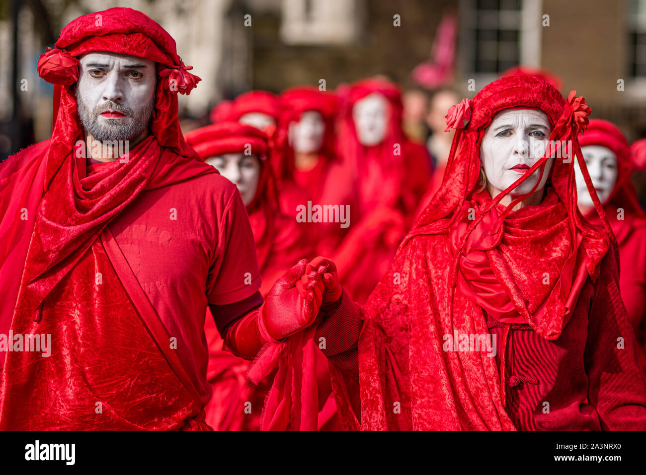 Extinción rebelión 9 Oct 2019, Londres Foto de stock