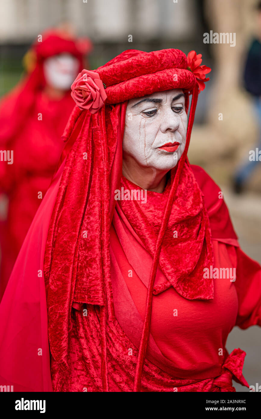 Extinción rebelión 9 Oct 2019, Londres Foto de stock