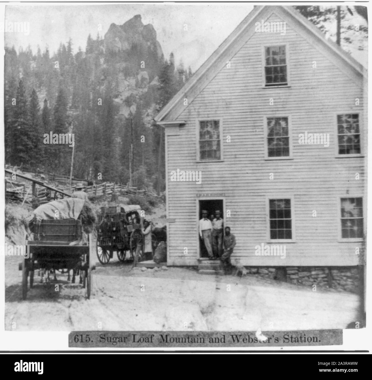 Sugar Loaf Mountain, y Webster's Station Foto de stock