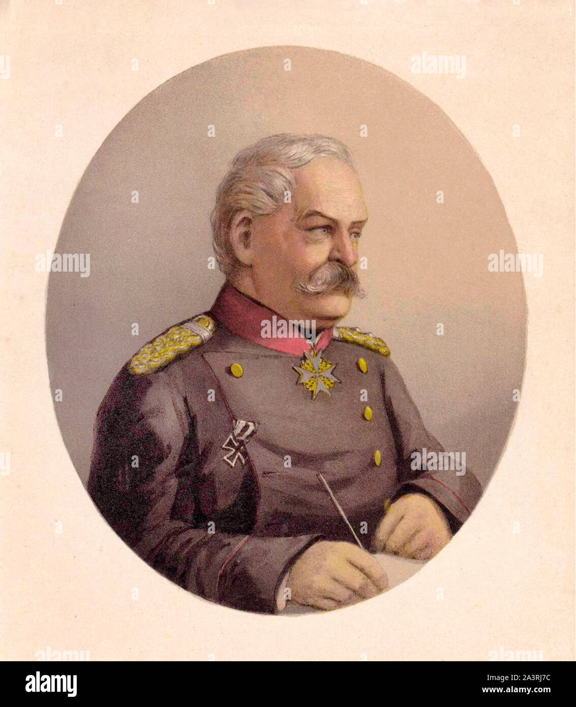 Albert Louis Hugo Max von Mutius (1862 - 1937) fue un teniente general prusiano en la primera guerra mundial. Foto de stock