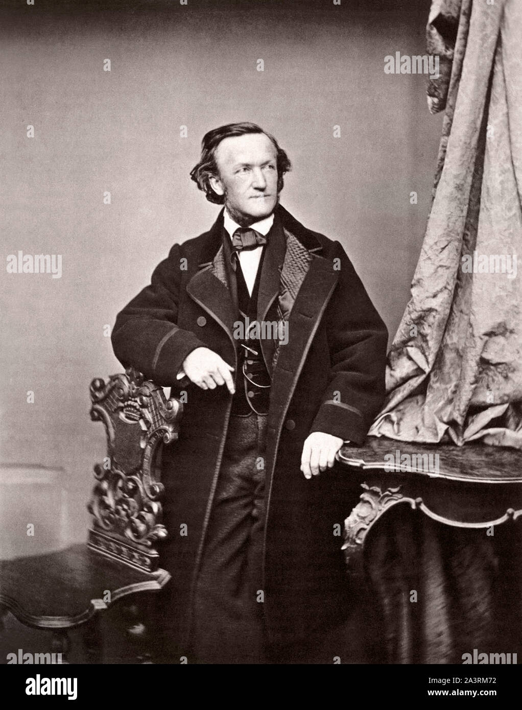 Wilhelm Richard Wagner (1813 - 1883) fue un compositor alemán, director de teatro, polemista y director que es principalmente conocido por sus óperas Foto de stock