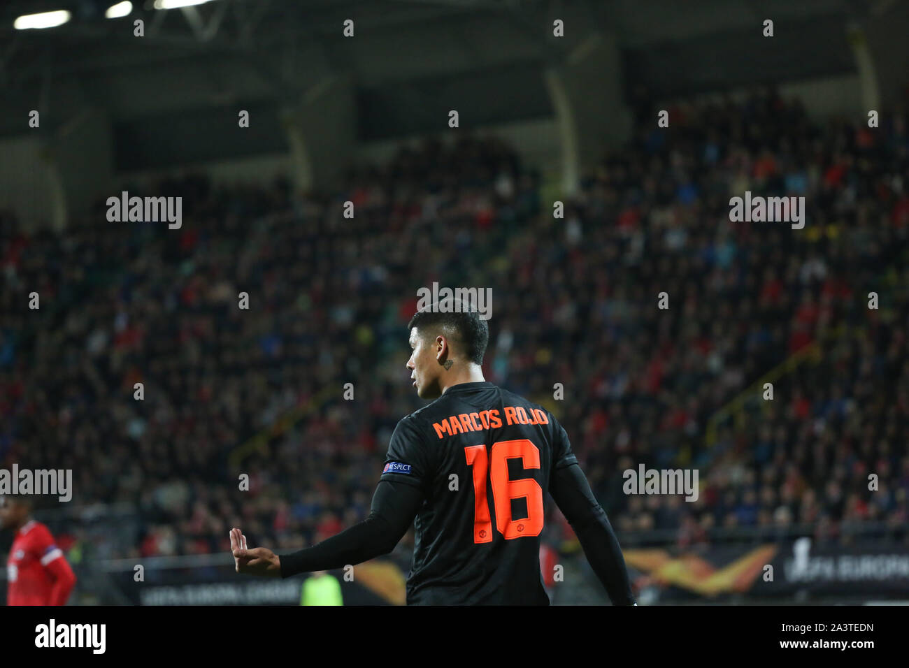 La Haya, Holanda - Octubre 3, 2019: Marcos Rojo (Manchester United) Foto durante la UEFA Europa League 2019/20 el grupo L coinciden. Foto de stock