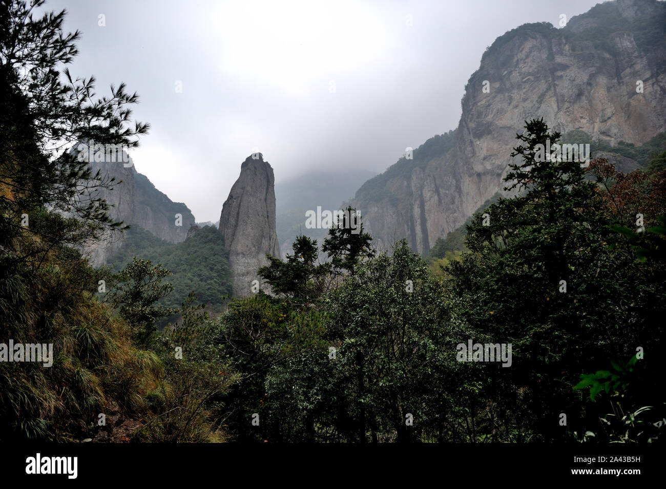 Paisaje antiguo pico (tijeras, China) Foto de stock