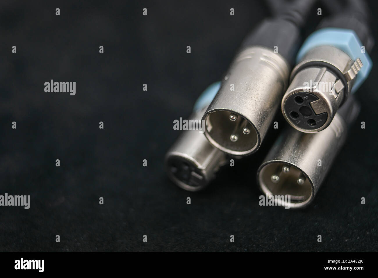 Close-up de XLR o conectores tipo canon para las conexiones de audio  balanceado Fotografía de stock - Alamy