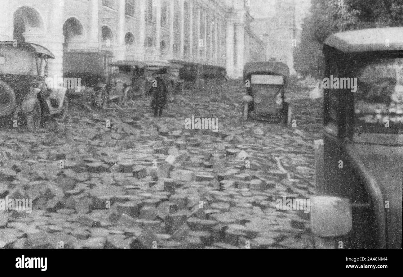 Las inundaciones en San Petersburgo de 1924 002. Foto de stock