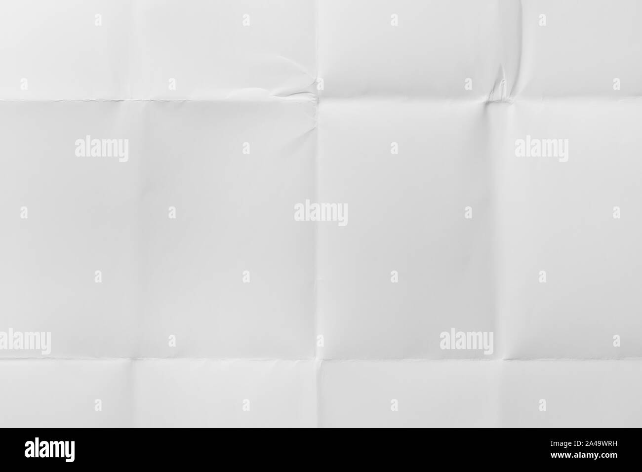 Cerrar la hoja blanca de papel plegado, la textura del fondo Fotografía