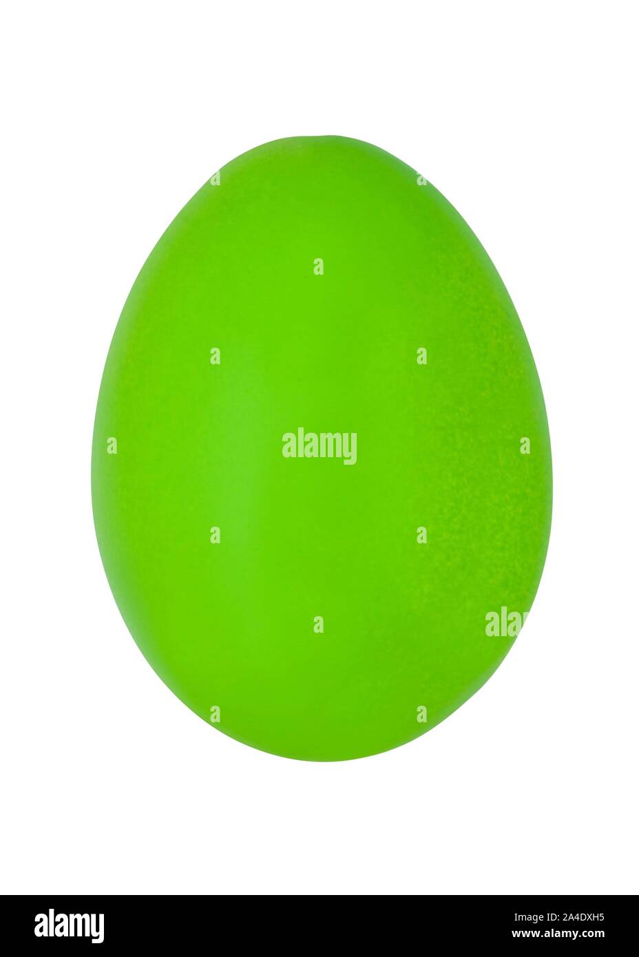 Huevo de pascua verde sobre blanco Foto de stock