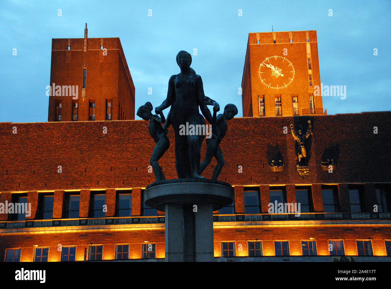 Noruega, Oslo, City Hall Foto de stock