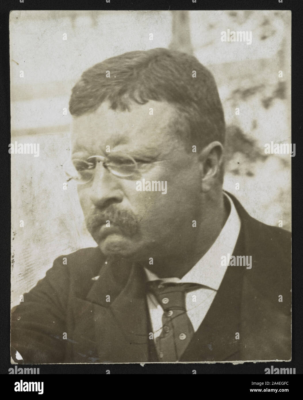 Theodore Roosevelt, busto retrato, mirando a la izquierda Foto de stock