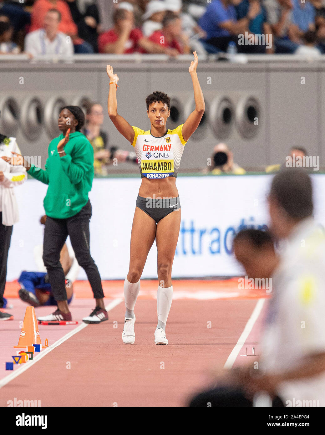 Malaika MIHAMBO ganador (Alemania / 1er lugar), las palmas, las palmas. La  mujer, en salto de longitud