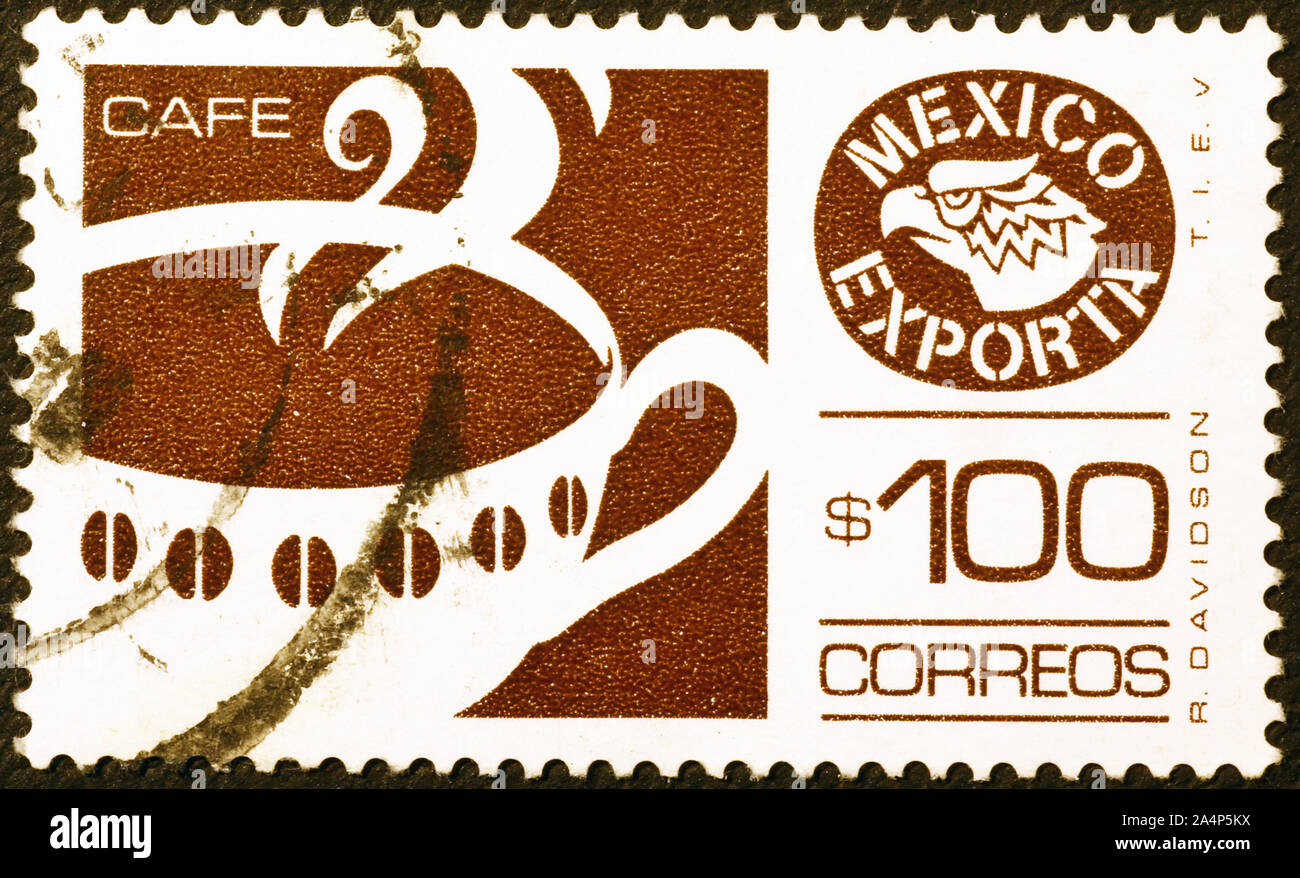 Juego con regalo de lotes de sellos - Página 15 Taza-de-cafe-sobre-la-estampilla-mexicana-2a4p5kx