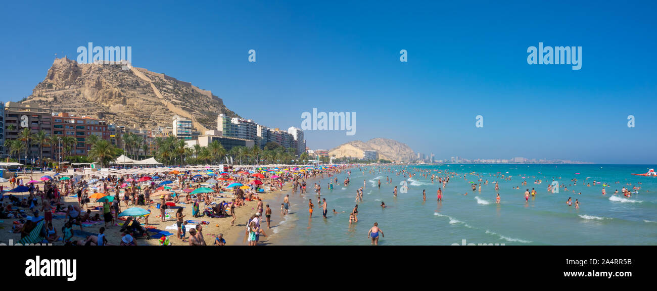 Playa de Alicante España Foto de stock