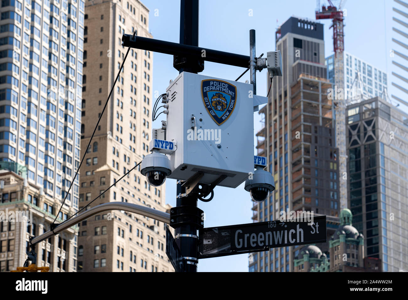 Cámaras de vigilancia en Manhattan, Nueva York Fotografía de stock - Alamy