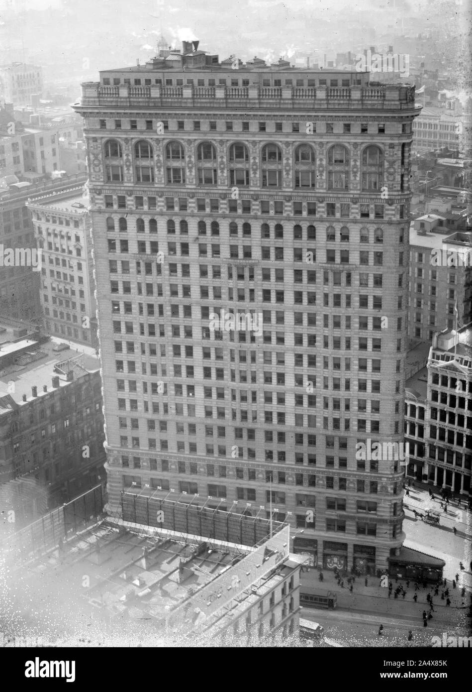 Edificio Flatiron, Manhattan, Ciudad de Nueva York 1908 Foto de stock