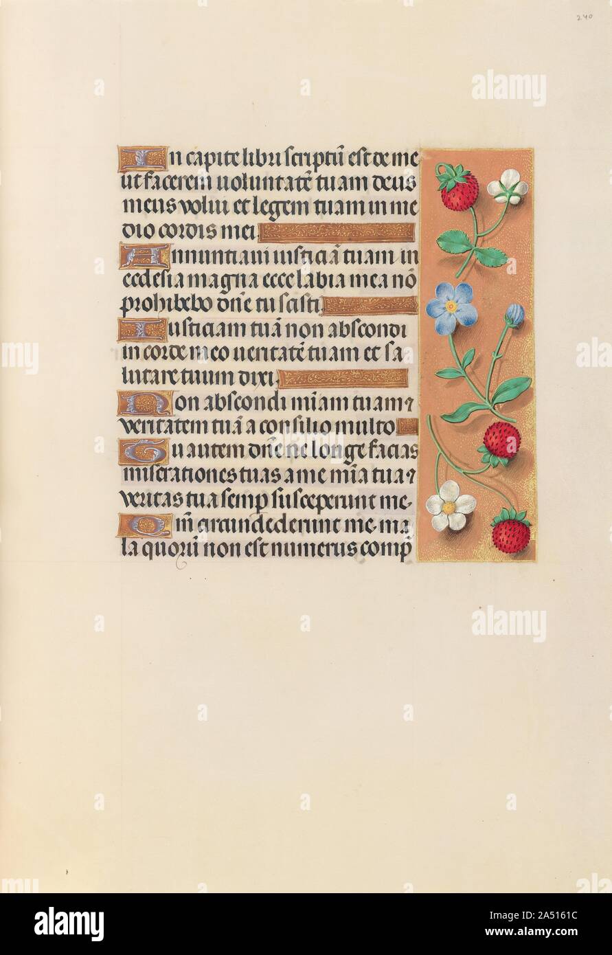 Horas De La Reina Isabel La Catolica Reina De Espana Fol 240r C 1500 Este Manuscrito