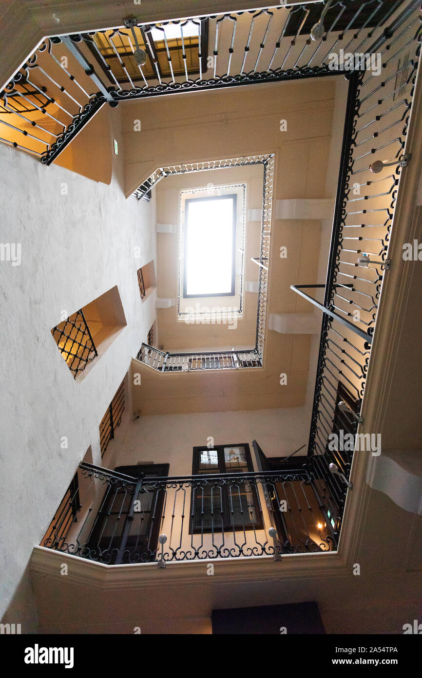 Interior de la casa donde el famoso compositor Mozart vivió en Viena