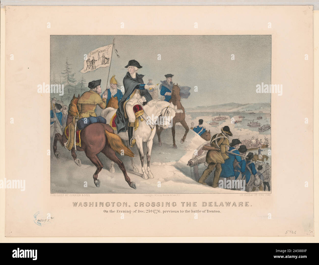 Washington Cruzando El Delaware En La Noche De Dec 25th 1776
