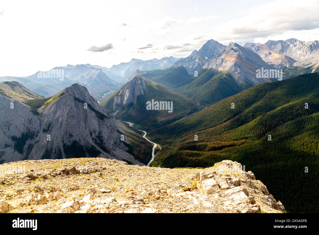 El parque nacional de Jasper durante el verano Foto de stock